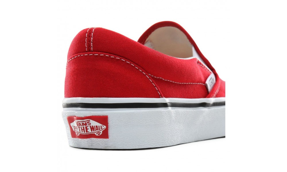 Mens red slip on vans online